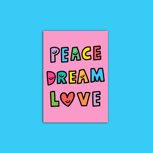 Peace Dream Love 엽서