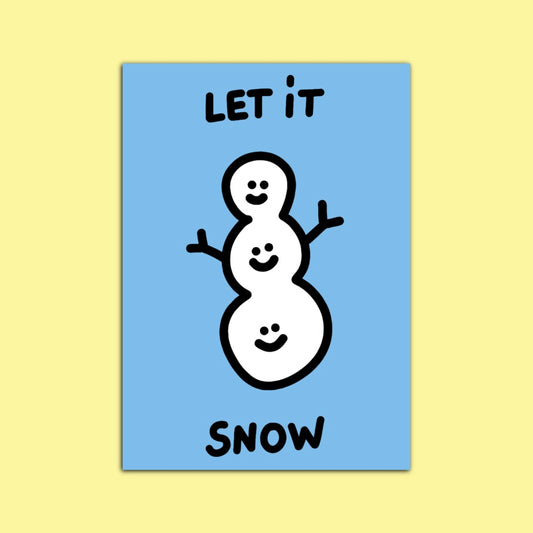 Let it snow card 엽서