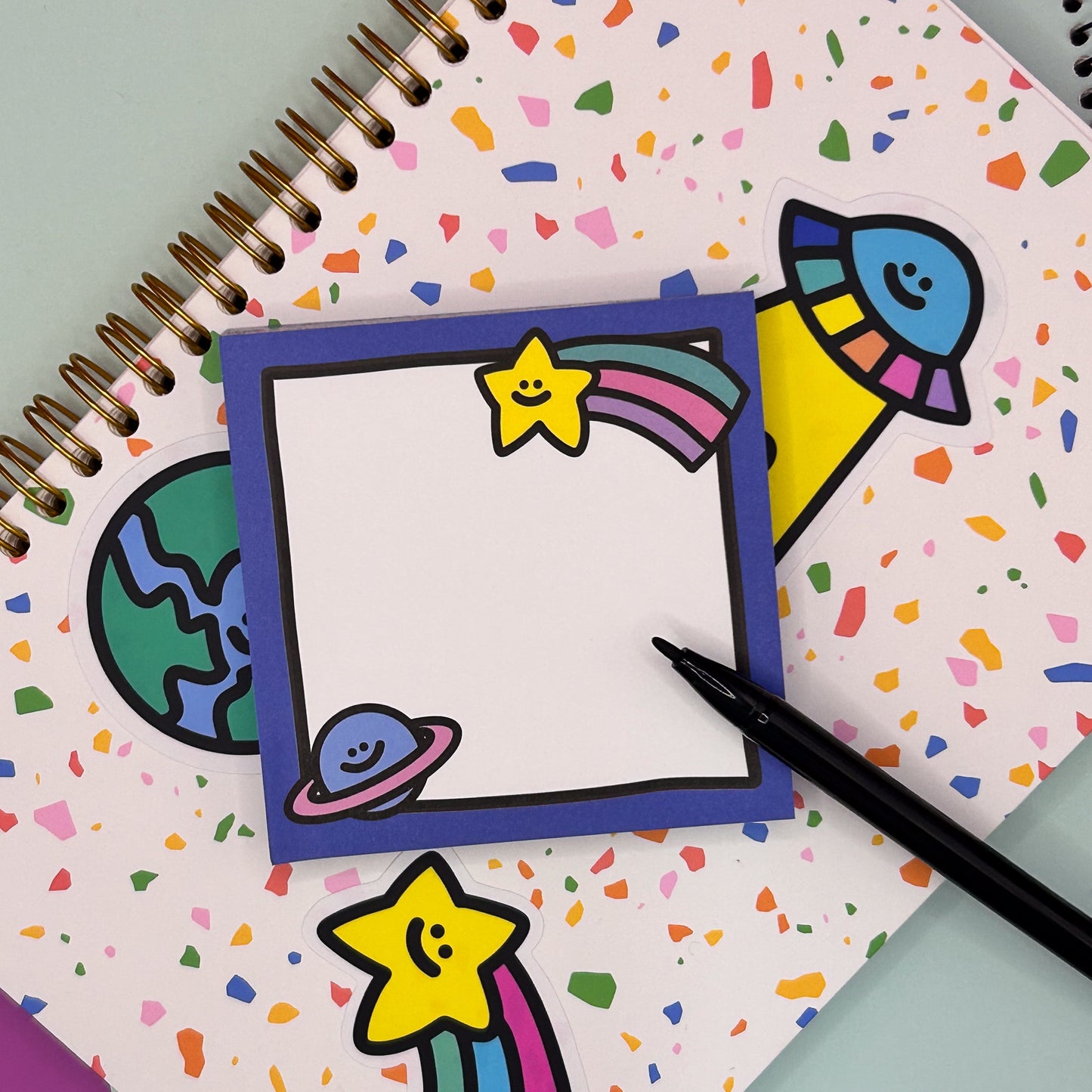 Space memo pad 우주 메모패드