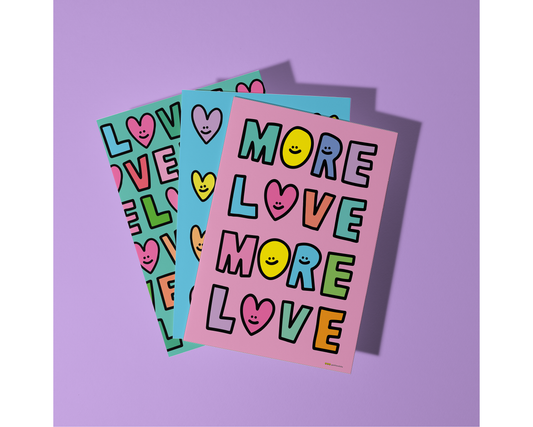 More Love postcard A5 엽서